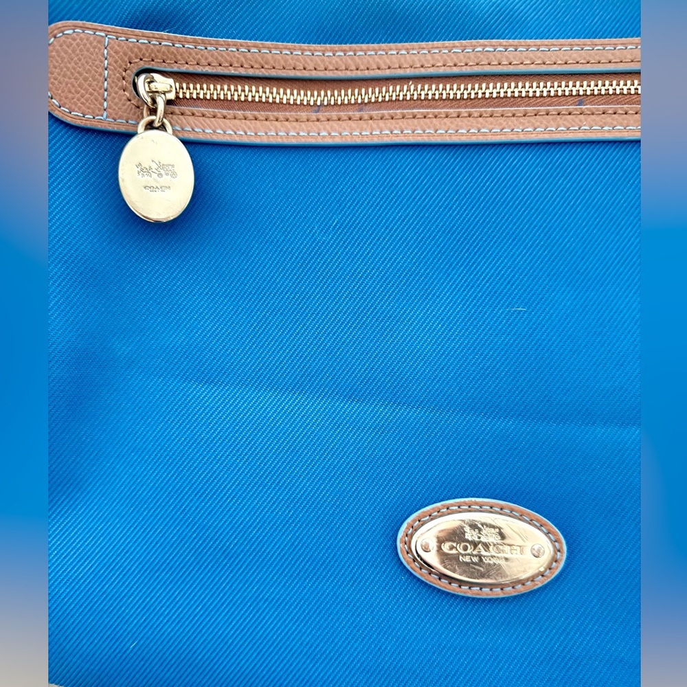 Coach Sawyer Signature Mineral Blue Diaper Bag - Maturnity - Picture 6 of 14